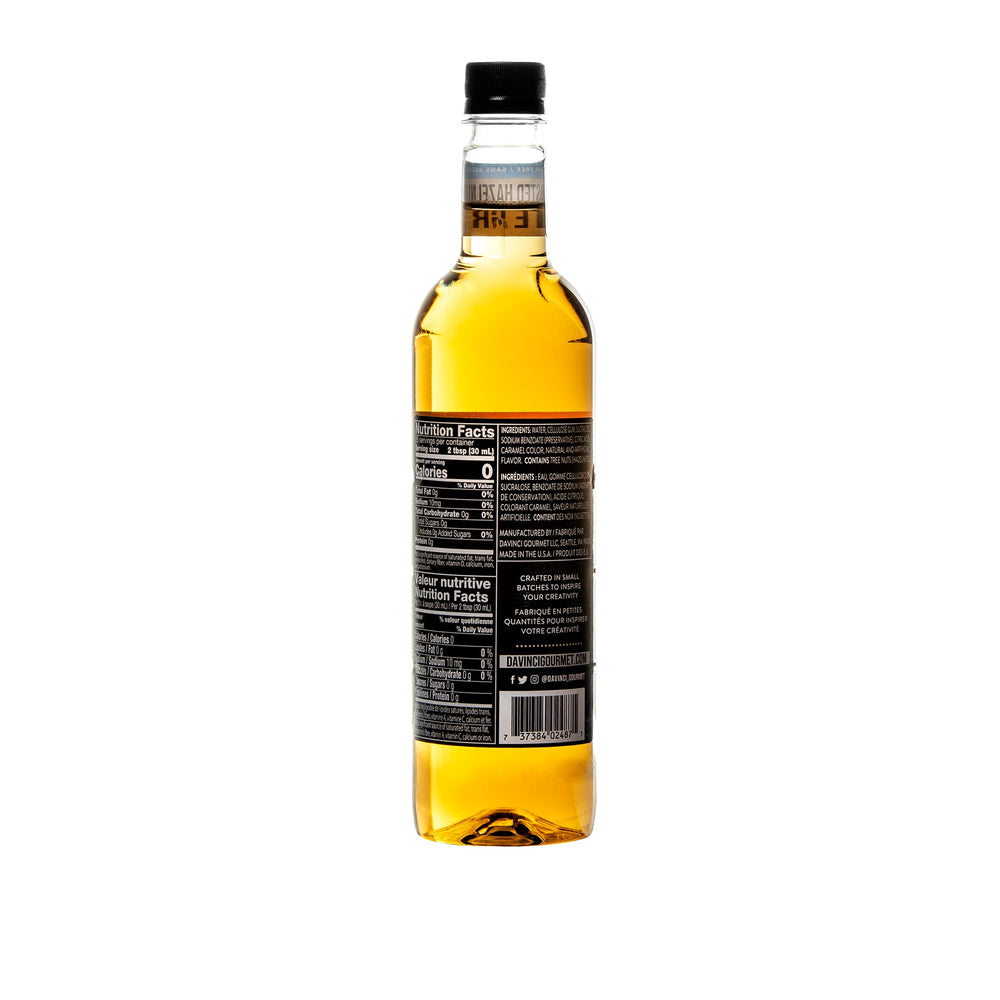Sugar-Free Original Hazelnut Syrup - 12 x 750 ml Plastic