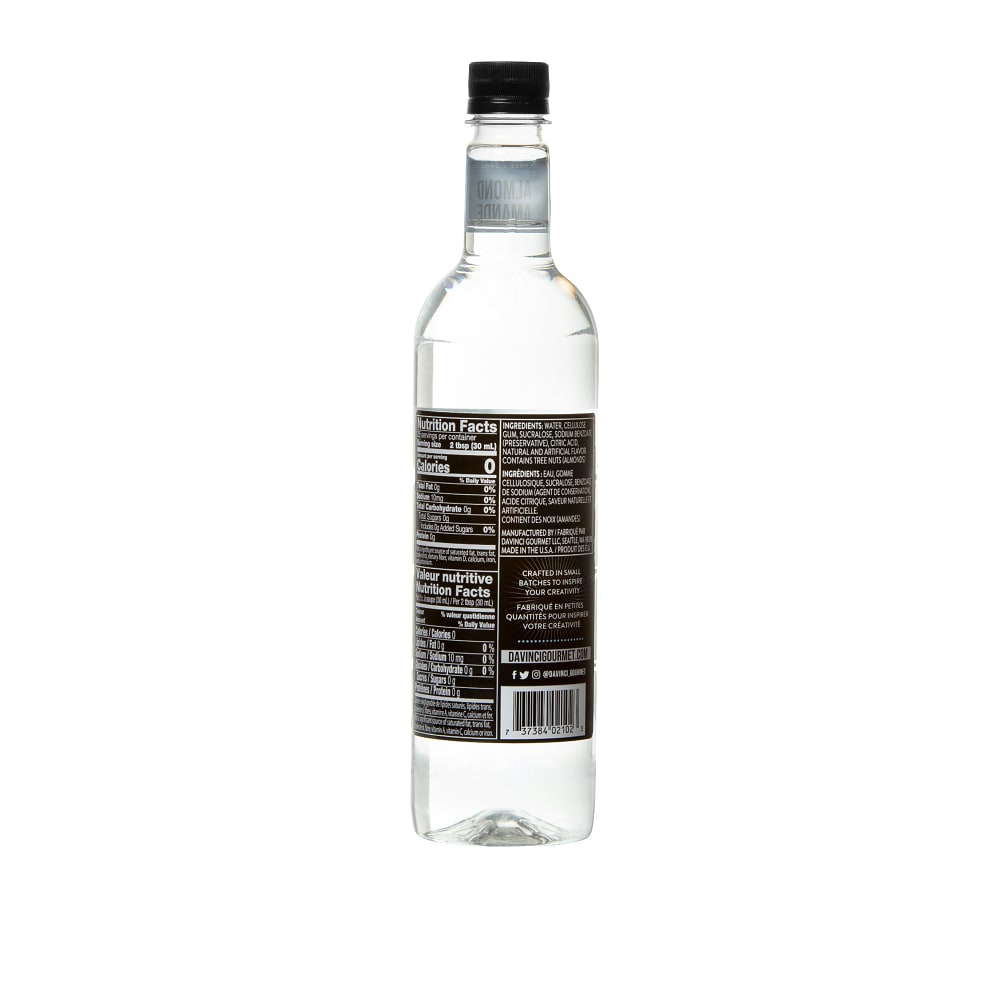 DaVinci Gourmet Sugar-Free Almond Syrup - 4 x 750 ml Plastic
