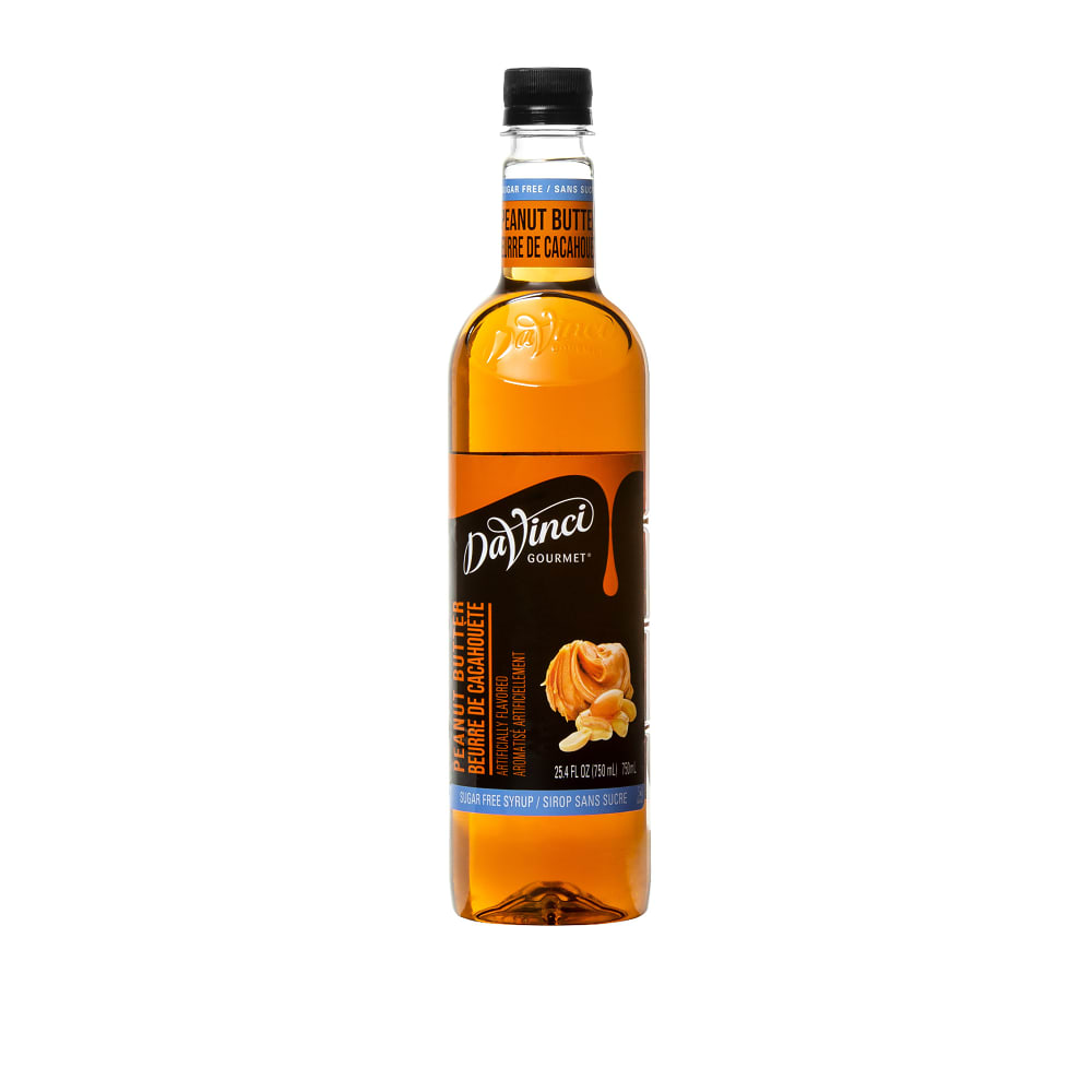 DaVinci Gourmet Sugar-Free Peanut Butter Syrup - 4 x 750 ml Plastic