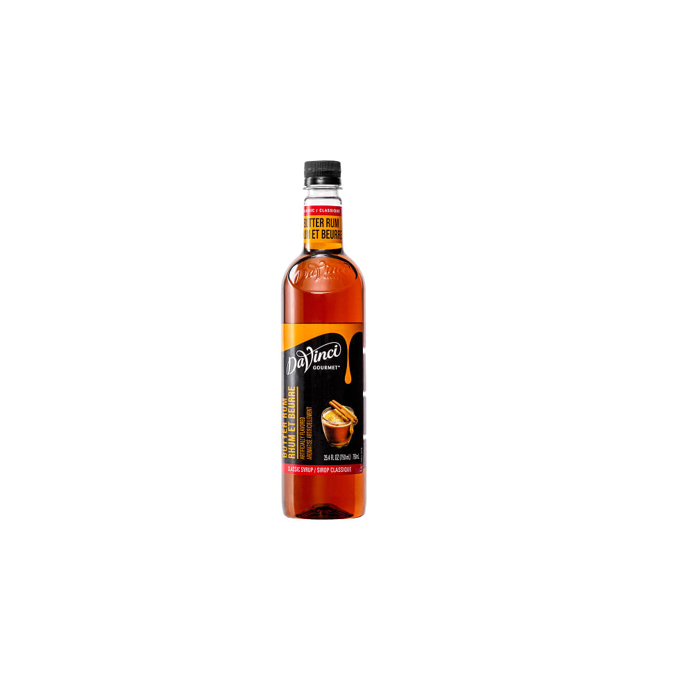 DaVinci Gourmet Classic Butter Rum Syrup - 4 x 750 ml Plastic