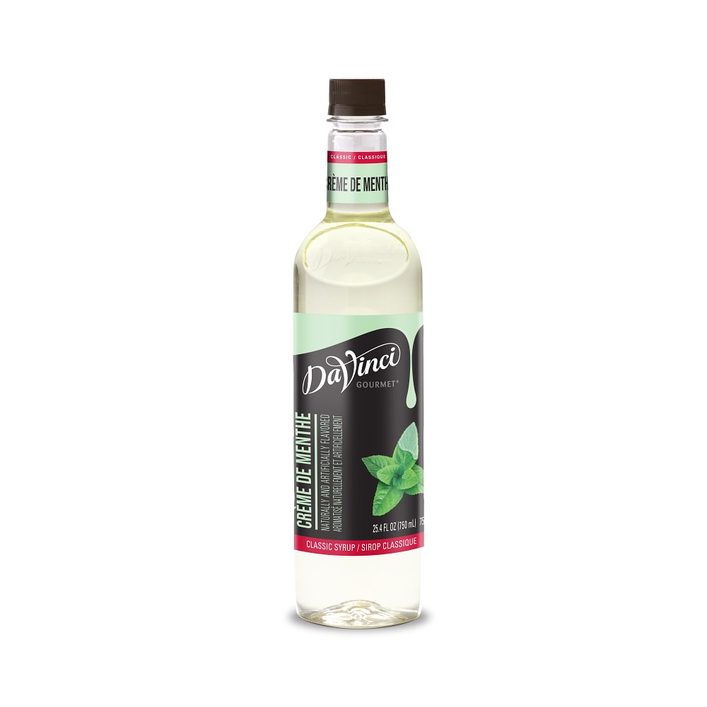 DaVinci Gourmet Classic Crème De Menthe Syrup - 4 x 750 ml Plastic