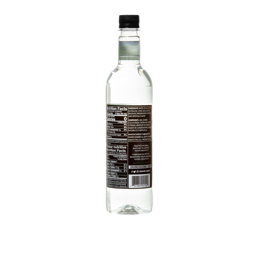 DaVinci Gourmet Sugar-Free Peppermint Syrup - 4 x 750 ml Plastic