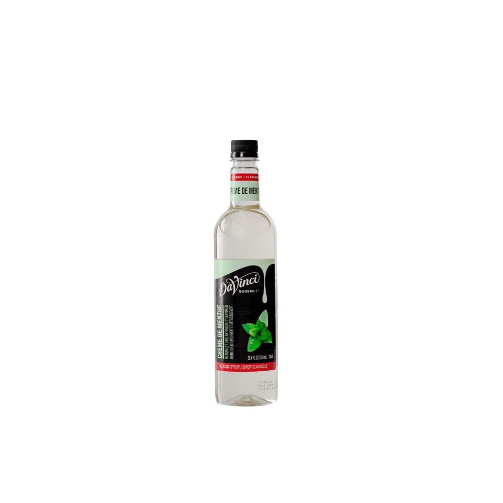 DaVinci Gourmet Classic Crème De Menthe Syrup - 4 x 750 ml Plastic