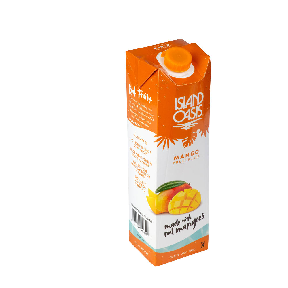 Island Oasis Mango Fruit Puree Beverage Mix - 12 x 1 Ltr