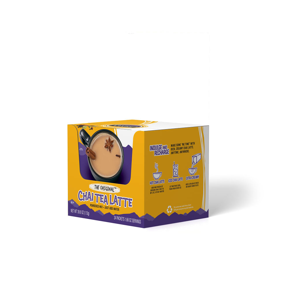 Oregon Chai Original Dry Chai Latte Mix - 6 x 24 CT Carton