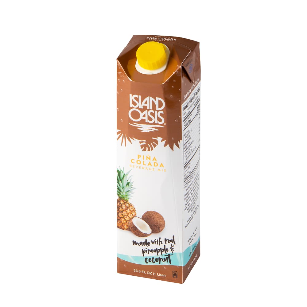 Island Oasis Pina Colada Fruit Puree Beverage Mix - 12 x 1 Ltr