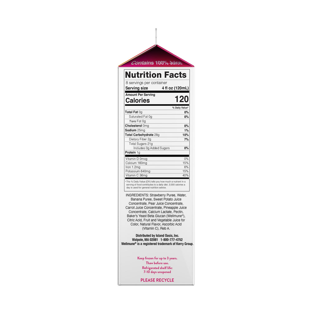 Plus Strawberry Banana Frozen Beverage Mix - 12 x 32 fl oz