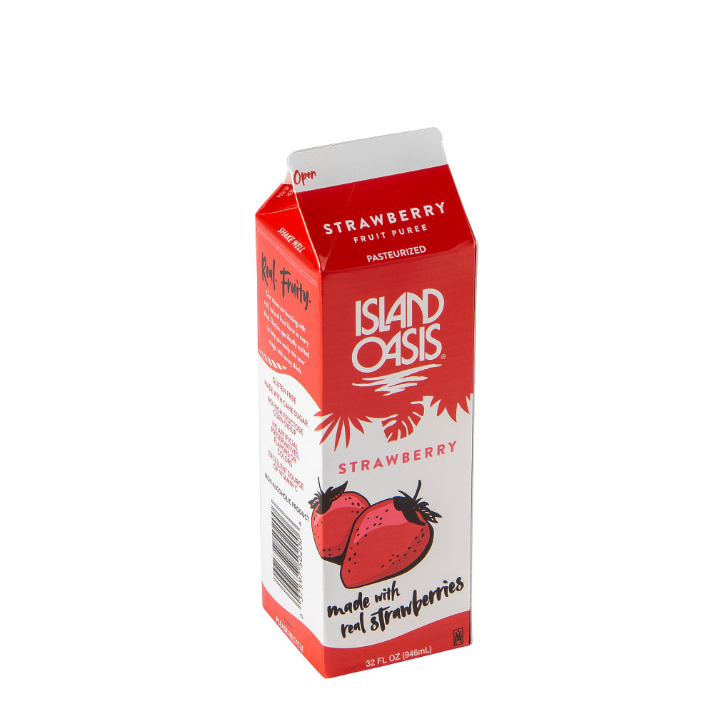 Island Oasis Strawberry Beverage Mix - 12 x 32 oz