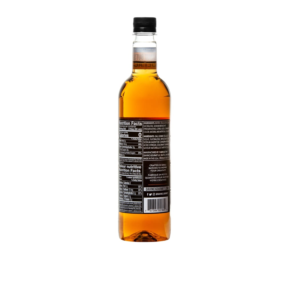 DaVinci Gourmet Sugar-Free Peanut Butter Syrup - 4 x 750 ml Plastic