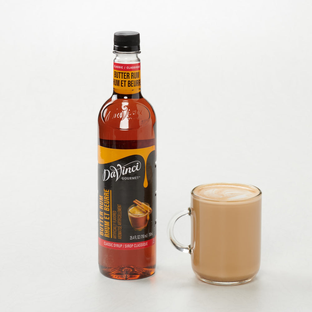 Classic Butter Rum Syrup - 4 x 750 ml Plastic