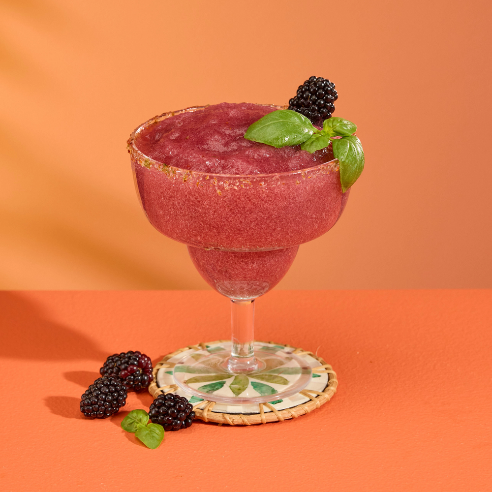 Frozen Blackberry Basil Margarita
