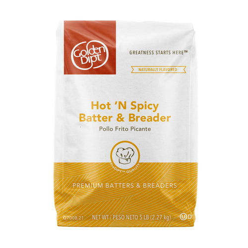 Golden Dipt Hot N Spicy Batter & Breader - 6 x 5 lb