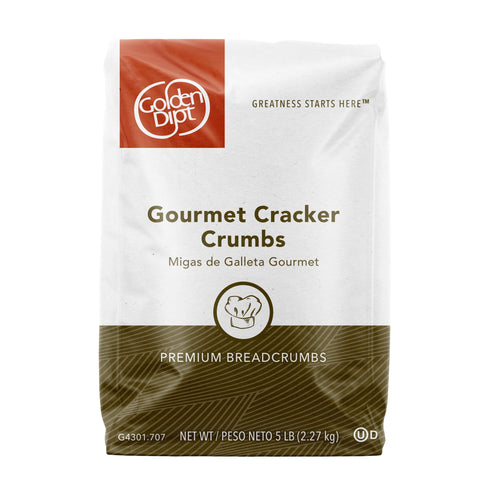 Golden Dipt Gourmet Cracker Crumbs - 6 x 4 lb