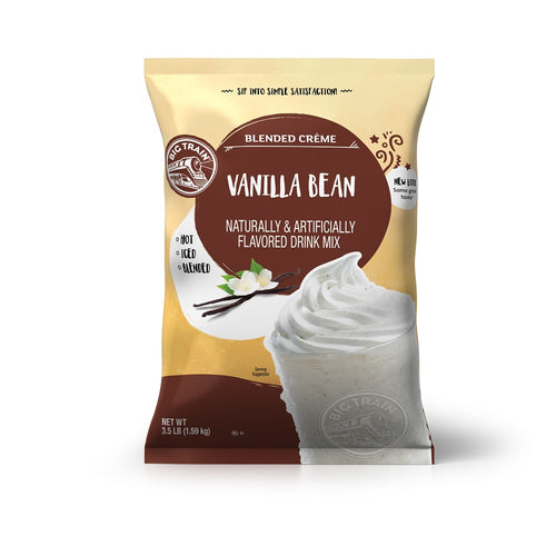 Big Train Vanilla Bean Blended Crème Beverage Mix - 5 x 3.5lb Bags