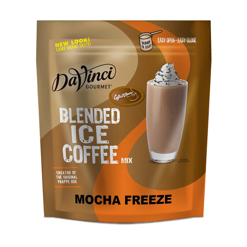 DaVinci Gourmet Mocha Freeze Blended Iced Coffee Mix - 5 x 3 lb Bag