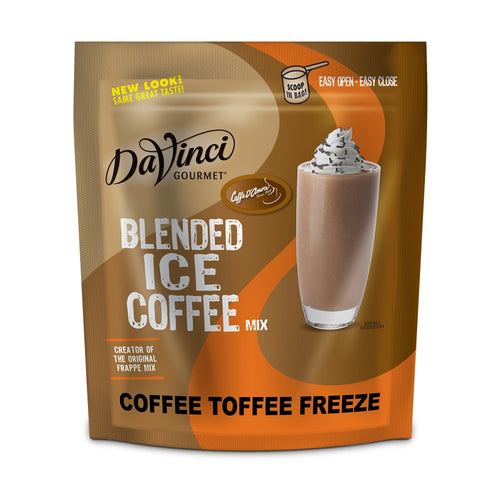 DaVinci Gourmet Coffee Toffee Freeze Blended Iced Coffee Mix - 5 x 2.75 lb Bag