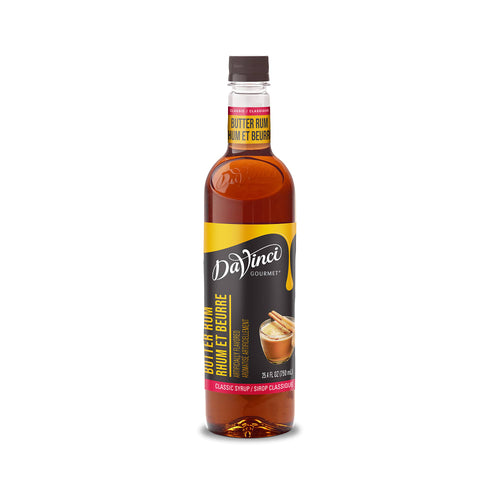 DaVinci Gourmet Classic Butter Rum Syrup - 4 x 750 ml Plastic