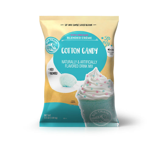 Big Train Kidz Kreamz Cotton Candy Blended Beverage Mix - 5 x 3.5lb Bags